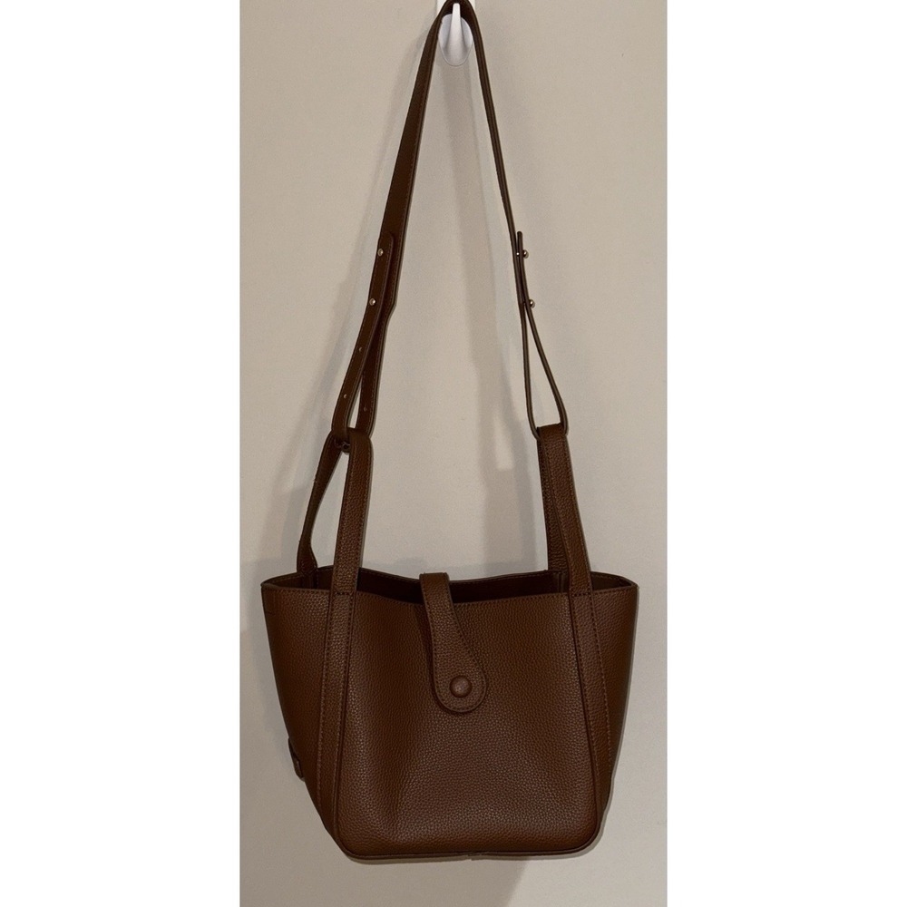 Newbella Women's Faux Leather Sophisticated British Style Square Bucket Bag
